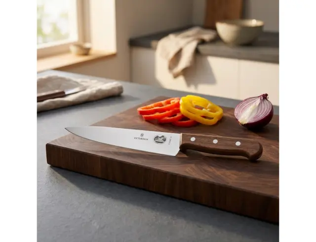 Μαχαίρι σεφ Victorinox με ξύλινη λαβή και μήκος λεπίδας 19cm - Σε συσκευασία δώρου5.2000.19G