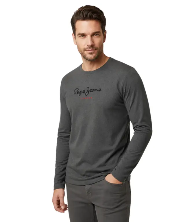 Pepe Jeans - Ανδρική Μπλούζα Φούτερ Eggo Long PM5010312-933 Γκρι - XL 3