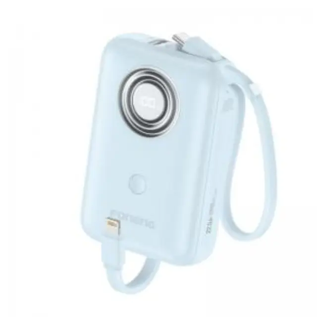 Φορτιστής Ανάγκης Foneng PX105 22.5W 10000mAh Mini με 2 Ενσωματωμένα Καλώδια Μπλε N69380 2