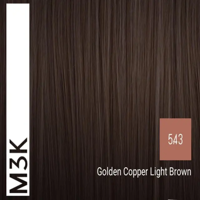 Sensus M3K Permanent Hair Color 5.43 Golden Copper Light Brown 100ml - (μόνιμη βαφή ντορέ χάλκινο ανοιχτό καστανό) 2