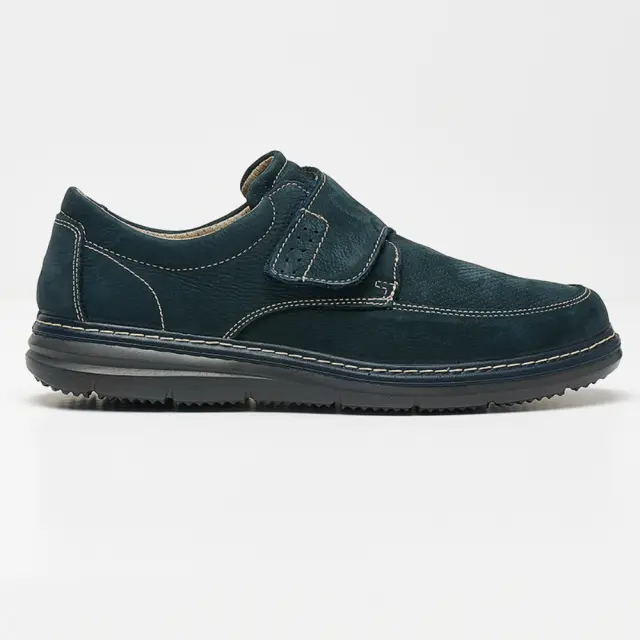 Imac Μοκασίνια-Loafers Ανδρικό δέρμα Nubuck Μπλέ IMA/350790 BLUE/BLUE - 40