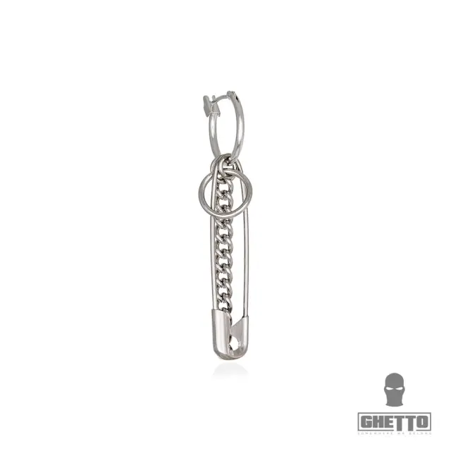 Ghetto Earrings Kpop Punk Pin Chains 1pcs 3