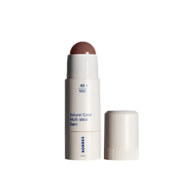 Korres Natural Color Multi-Stick Balm για Χείλη & Ζυγωματικά No 32 Muted Brown 4.5g