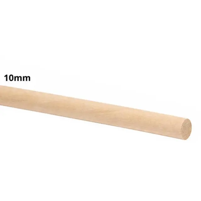 Ξύλινη Καβίλια Στρογγυλή Ø10mm - 100cm - 1τεμ (Εύθραυστο-Παραλαβή απ'το Κατάστημα)