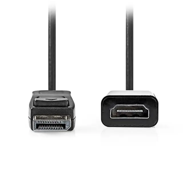 Καλώδιο DisplayPort αρσ. - HDMI θηλ., 0.20m σε μαύρο χρώμα.