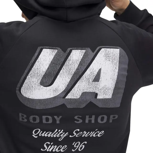 Under Armour Men's Rival Fleece HBR Logo Hoodie Μαύρο 6003955-001 (Under Armour) 3