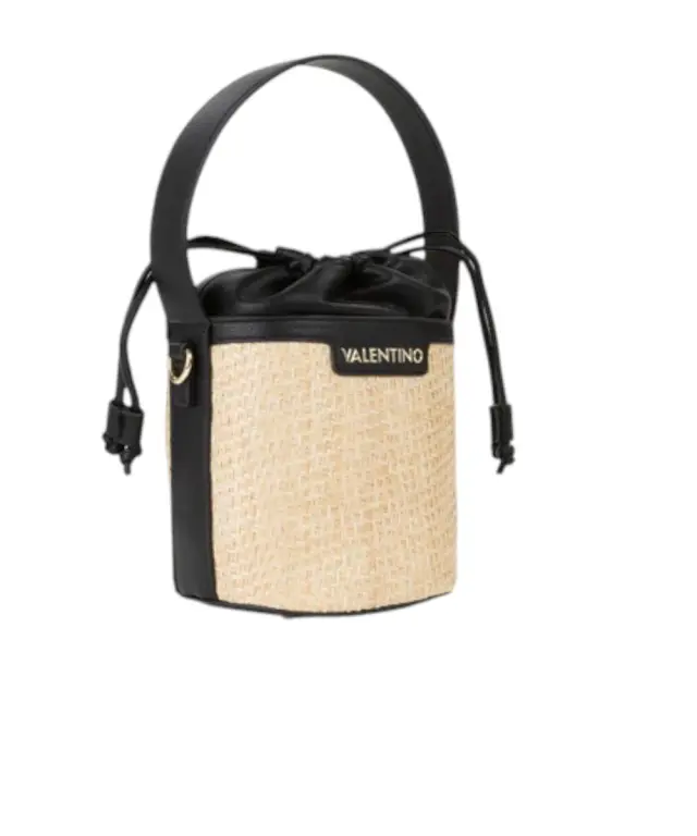 Valentino Bags - Γυναικεία Τσάντα Ώμου/Bucket Demetra VBS9R934-G41 Μπεζ/Μαύρο 2