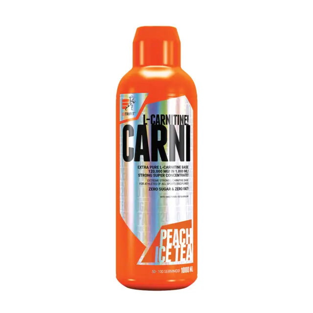 Extrifit Carni Liquid 120,000 mg peach-iced-tea, 1000-ml