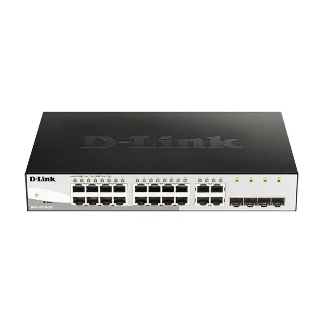 D-Link DGS-1210-20 v1 Managed L2 Switch με 20 Θύρες Gigabit (1Gbps) Ethernet και 4 SFP Θύρες