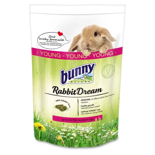 Bunny Nature Πλήρης Τροφή Κουνελιού Rabbit Dream Young 1,5Κg Μονόχρωμο