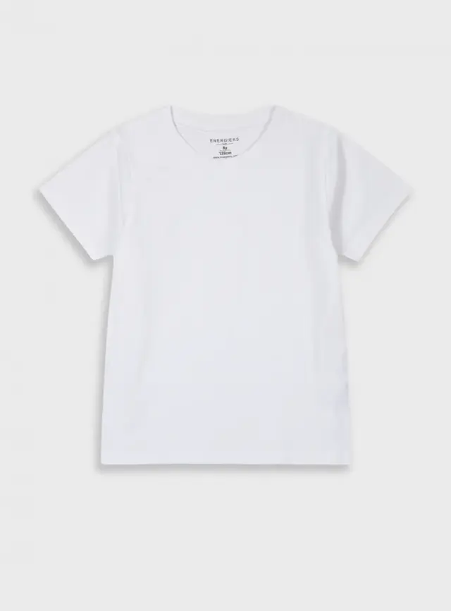 Baby 6 μηνών έως 4 ετών Unisex κοντομάνικη φανέλα | ΛΕΥΚΟ