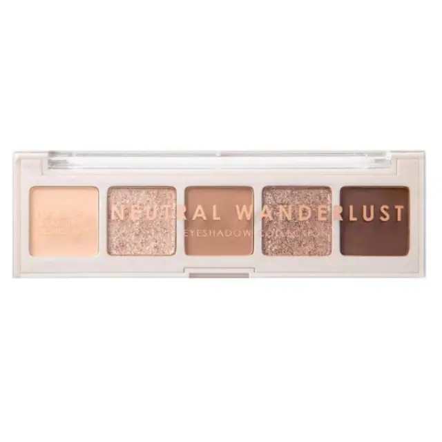 MUA | 5 Shade Eyeshadow Palette Παλέτα Σκιών Neutral Wanderlust | 3.8gr