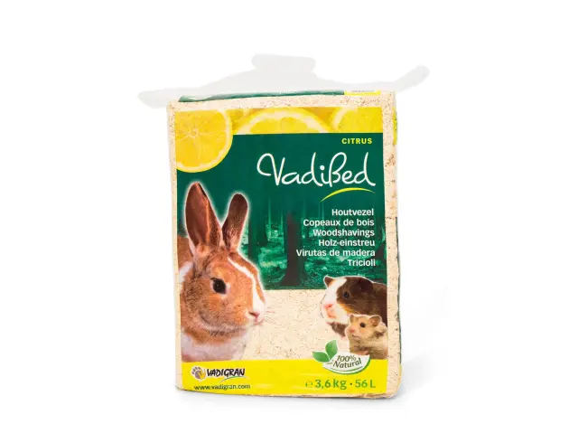 Vadigran Vadibed Woodshavings Citrus Υπόστρωμα Ξύλου με Άρωμα Εσπεριδοειδών 56lt/3.6kg 2