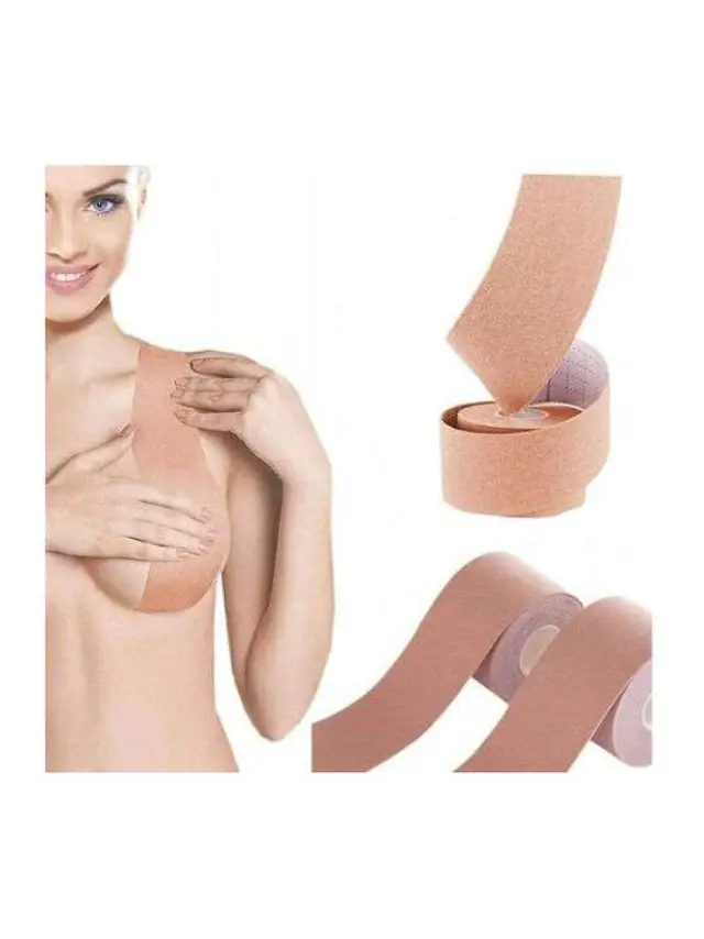 Αυτοκόλλητη ταινία στήθους για ανόρθωση 5m Boob tape Μπέζ