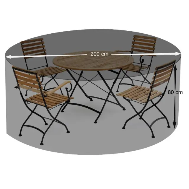 Κάλυμμα Σετ Επίπλων Στρογγυλό 200x85cm - H&C 2