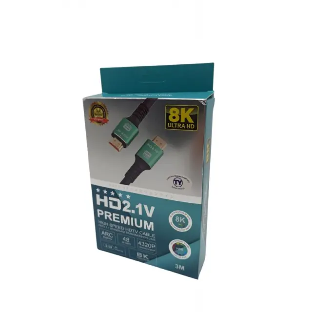 Καλώδιο Jasper HDMI 2.1 8K Ultra HD CCA 4320p HDR 48Gbps 3m 2