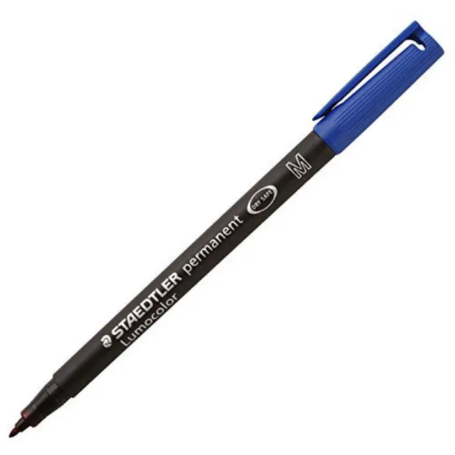 Μαρκαδόρος Ανεξίτηλος Staedtler Lumocolor Permanent Medium 1.0mm - Μπλε