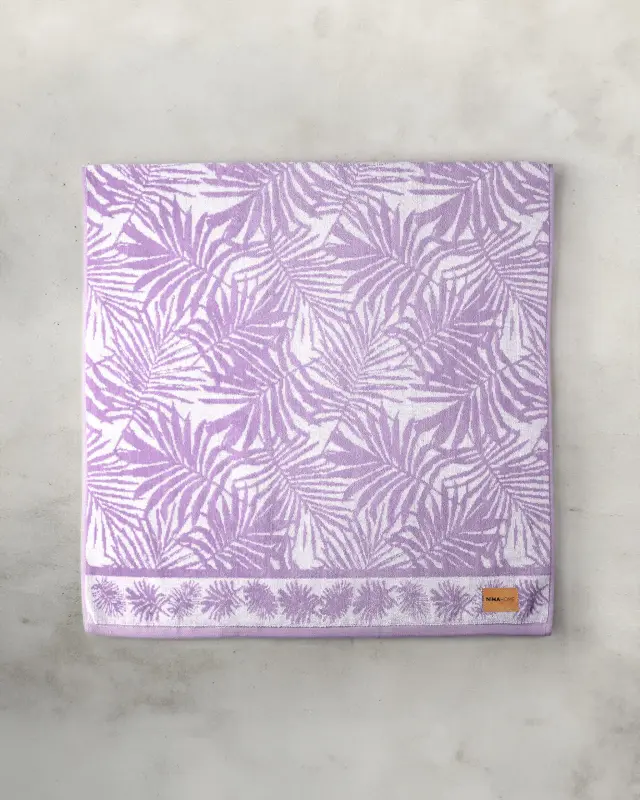 Σετ 2Τ Πετσέτες Προσώπου 50x90-Λουτρού 70x140 480gsm Nima Bahia Lilac 100% βαμβακερό 2