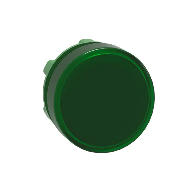 Harmony XB5, Pilot light head, plastic, green, Ø22, plain lens for integral LED