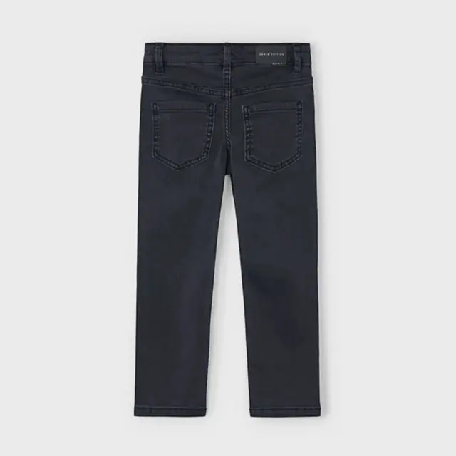 Mayoral Παντελόνι Τζιν Slim Fit Βασικό Μαύρο για Αγόρι 2