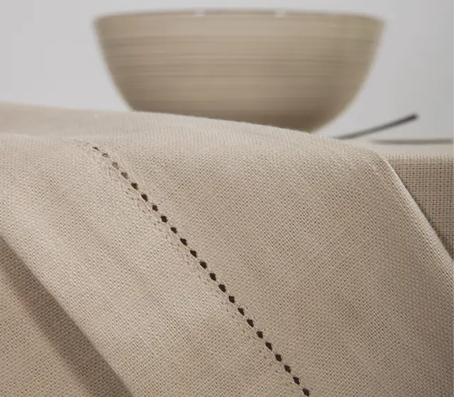 NEF-NEF ΤΡΑΠΕΖΟΜΑΝΤΗΛΟ STEADY 150X180 NEF-NEF HOMEWARE, 100% BAMBAKI - BEIGE (037542) 2