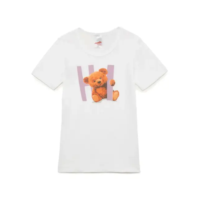 Minerva Παιδικό Φανελάκι Κορίτσι Hi Bear, Χρώμα Λευκό