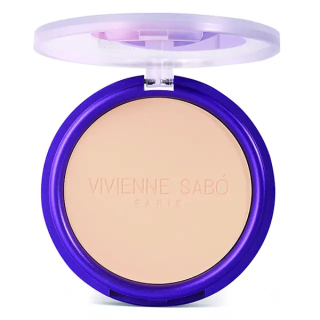 Vivienne Sabo Mattifying Pressed Powder Teinte Absolute Matte 6g | Απόχρωση 02 Light Beige