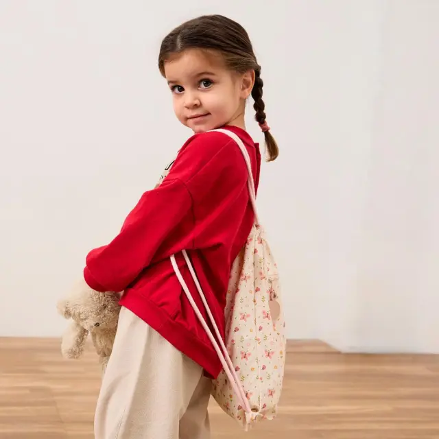 MINILAND ΠΑΙΔΙΚΟ ΣΑΚΙΔΙΟ ΠΛΑΤΗΣ ΜΕ ΚΟΡΔΟΝΙΑ KIDDIE SACK BUTTERFLY 2
