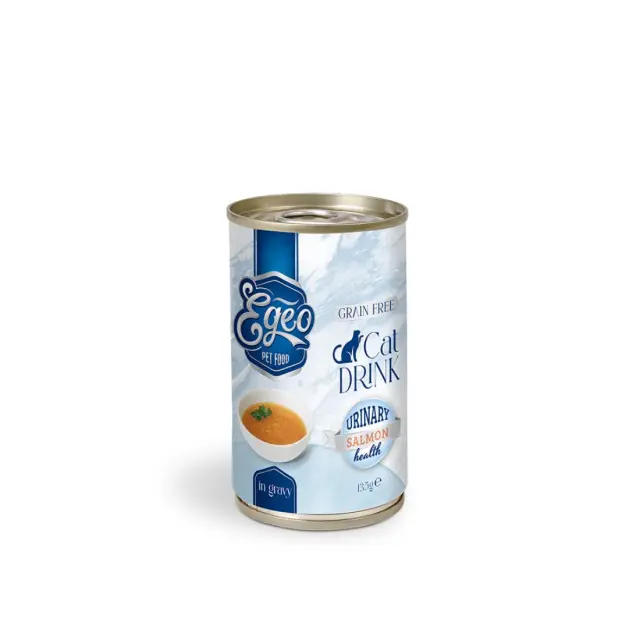 Egeo Cat Urinary Drink Σούπα Με Σολομό 135ml Μονόχρωμο