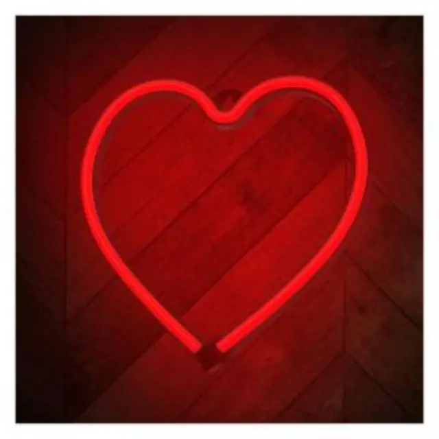 Neon LED Forever Light LNEO7 HEART (USB/Μπαταρίας & On/Off) Κόκκινο N64428 3