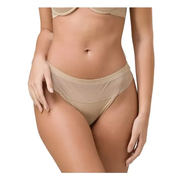 Luna Γυναικείο String Lust Διαφάνεια, Χρώμα Μπεζ