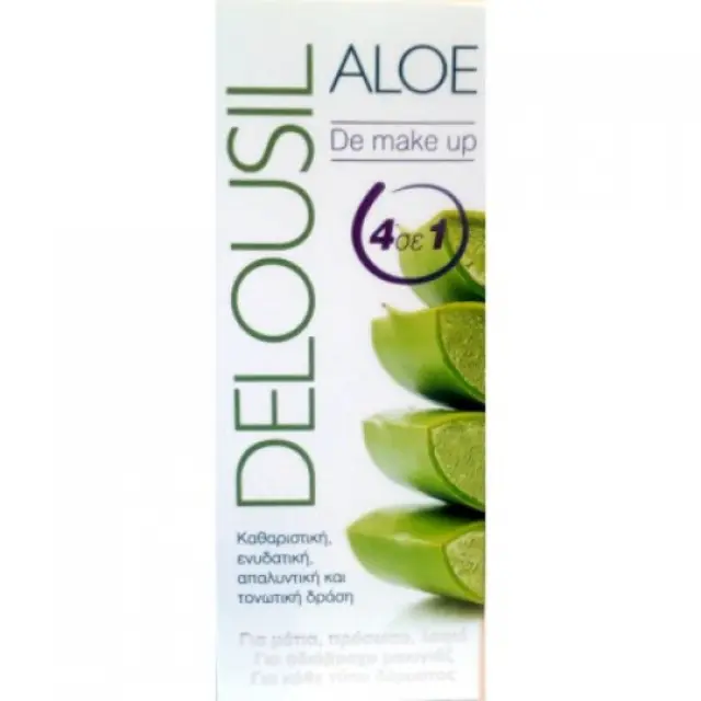 DELOUSIL AlOE De Make Up 4 σε 1 Ντεμακιγιάζ με αλόη 300ml 2