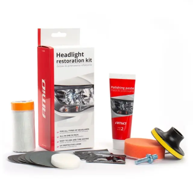 AMiO Σετ Γυαλίσματος για Φανάρια Restoration Kit 02892