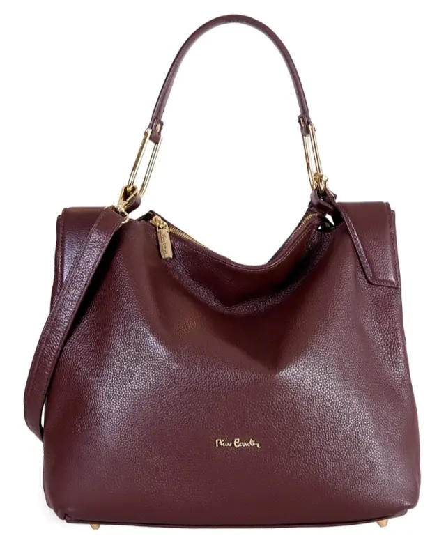 Γυναικεία τσάντα Pierre Cardin από γνήσιο δέρμα καφέ 55092 dollaro