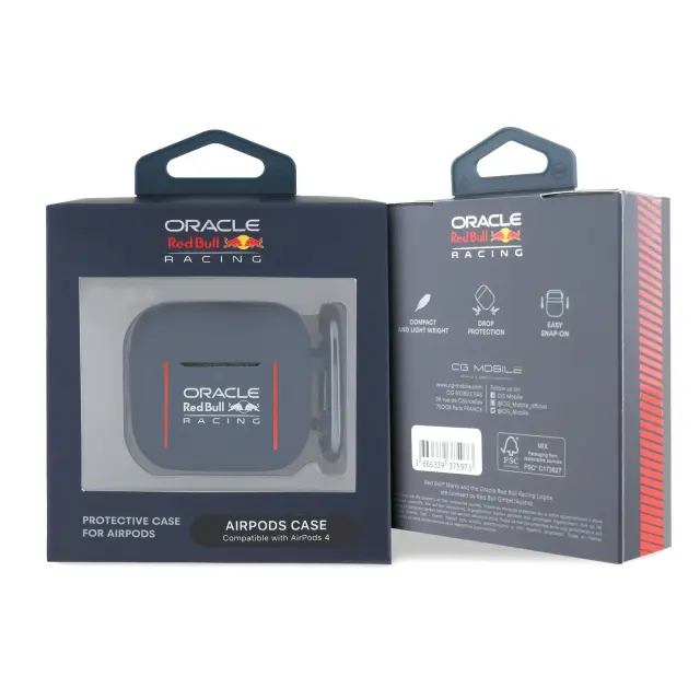 Red Bull Lines Silicone Case for AirPods 4 Navy 3