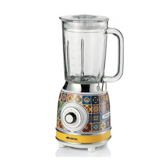 Ariete Positano Μπλέντερ για Smoothies με Γυάλινη Κανάτα 1.5lt 1000W Πολύχρωμο