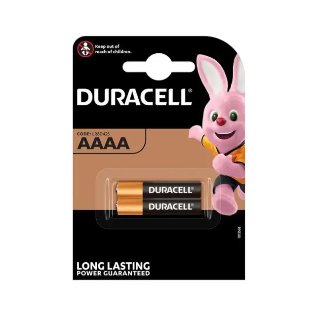 Μπαταρία Αλκαλική Duracell Long Lasting LR8D425 / MX2500 size AAAA Τεμ. 2
