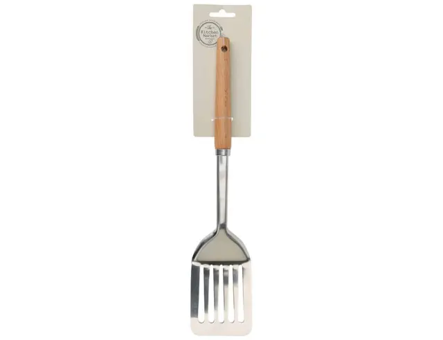 Σπάτουλα Excellent Houseware από ανοξείδωτο ατσάλι, ξύλινη λαβή και μήκος 32cm 170485330