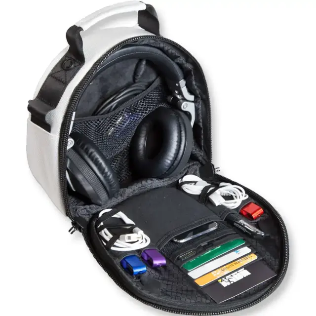 WALKASSE W-HEADPHONES-WHITE DJ Style Headphones bag, white. 2
