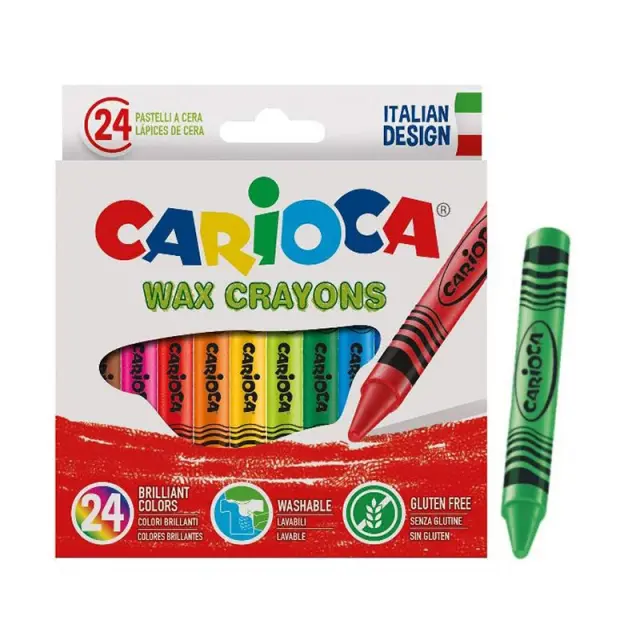 Carioca Σετ Κραγιόνια Maxi - 24 Χρώματα