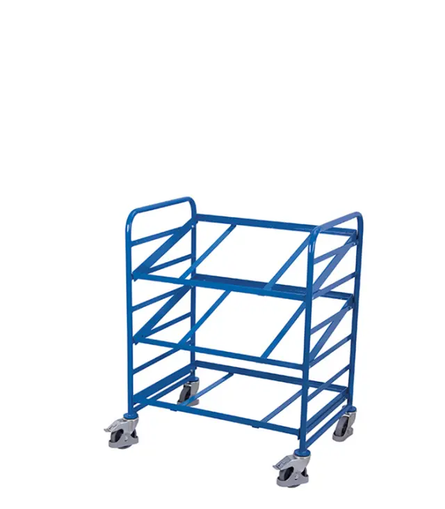 Variofit sw-610.200 Τρόλεϊ Μεταφοράς για Κουτιά Euro με Επικλινή Ράφια για Φορτίο Βάρους ως 200kg 3