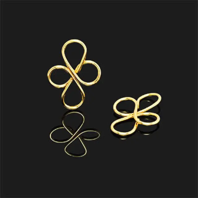 Σύνδεσμος 18K Forever Squiggle 27x19mm - 1τεμ