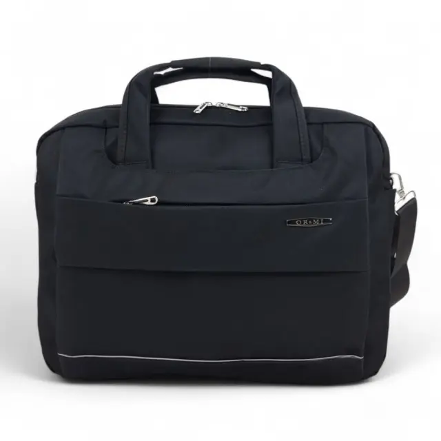 Τσάντα Μεταφοράς Laptop 15,6" ORMI 8191 30x6x38cm – Ιμάντας Ώμου & Υποδοχή Trolley - Μαύρο