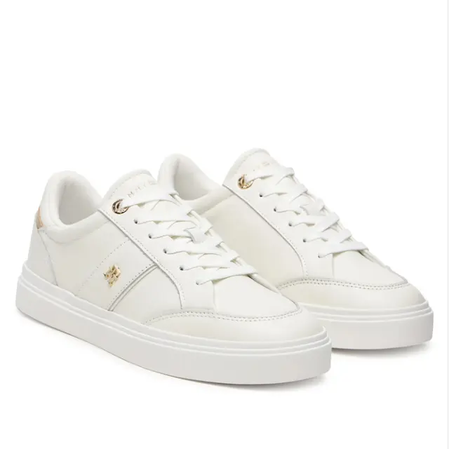 Γυναικεία Δερμάτινα Sneakers Tommy Hilfiger FW0FW09600-YBL Λευκά Άσπρο - 36 2