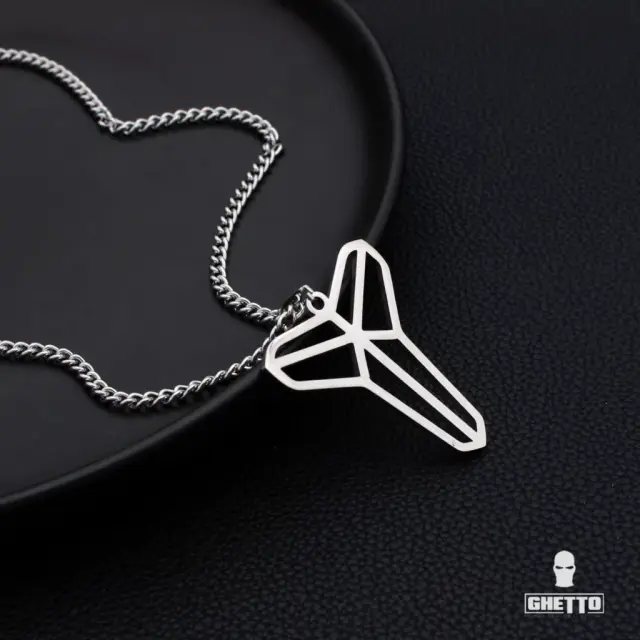 Ghetto Hip Hop Black Mamba SS Basketball Necklace Unisex 2