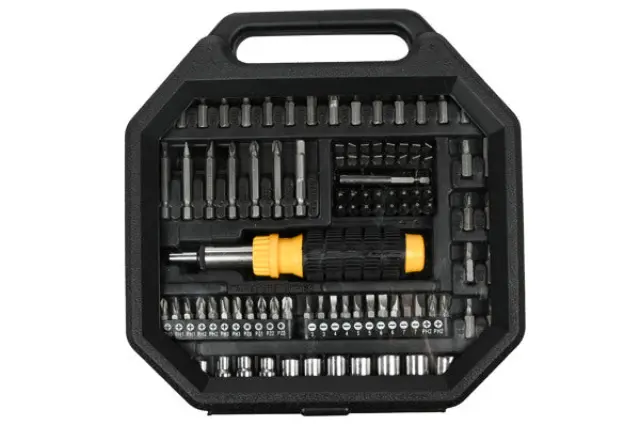 Ratchet screwdriver bit + socket set 99 pieces