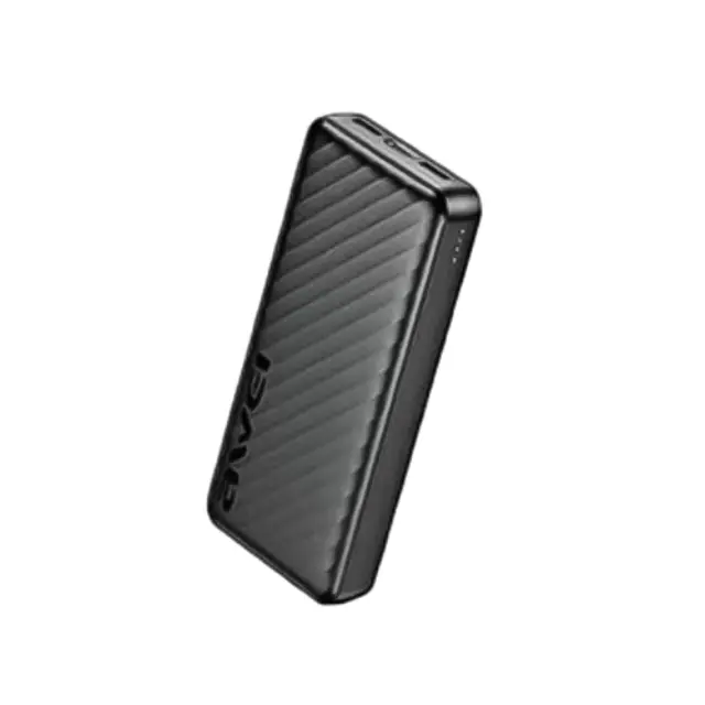 Awei P6K Pro Power Bank 20000mAh με 2 Θύρες USB-A Μαύρο