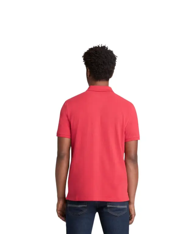 Timberland - Ανδρικό T-shirt Polo με Λογότυπο TB0A6VDP-N96 Κόκκινο - M 2