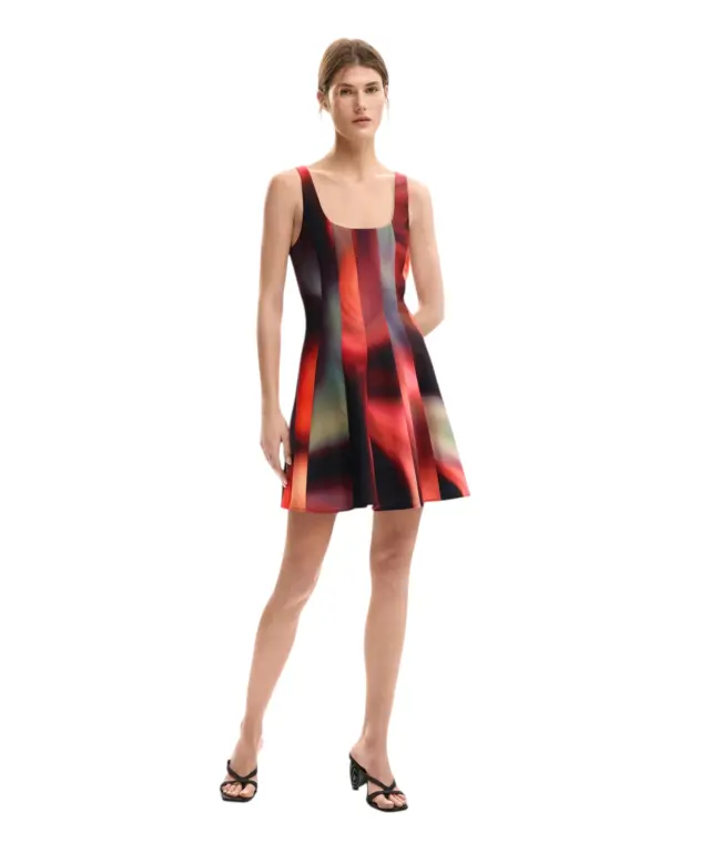 Desigual - Γυναικείο Κοντό Φόρεμα Cortesmancha 26SWVW02-2000 Μαύρο 2