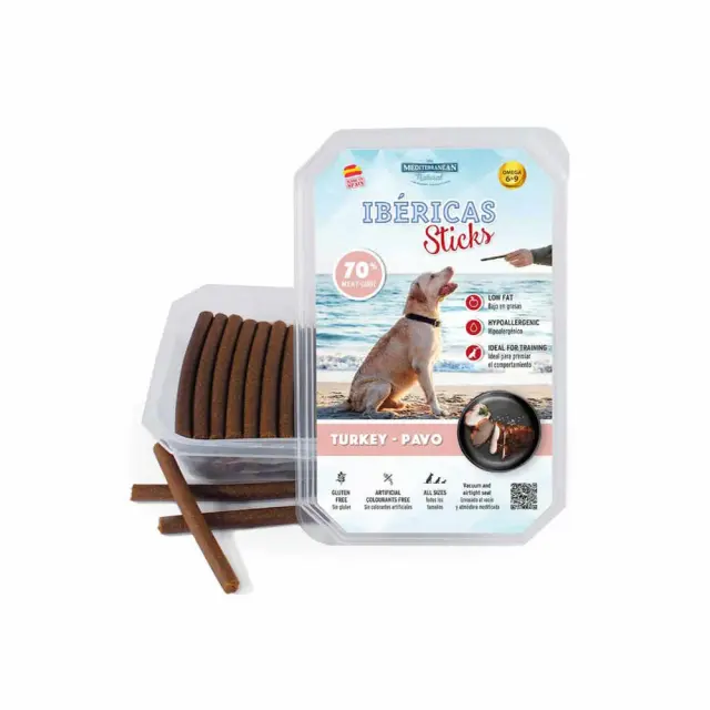 Mediterranean Ibericas Sticks Γαλοπούλα Λιχουδιά για Σκύλους 350gr Μονόχρωμο